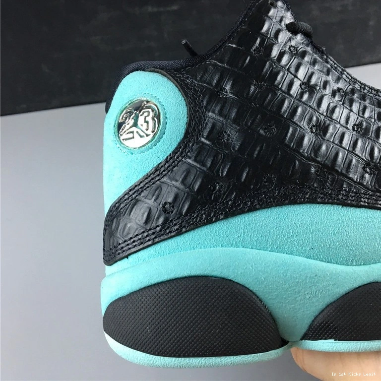 13 Green  Island 414571-030 Jordan Retro Black 0122